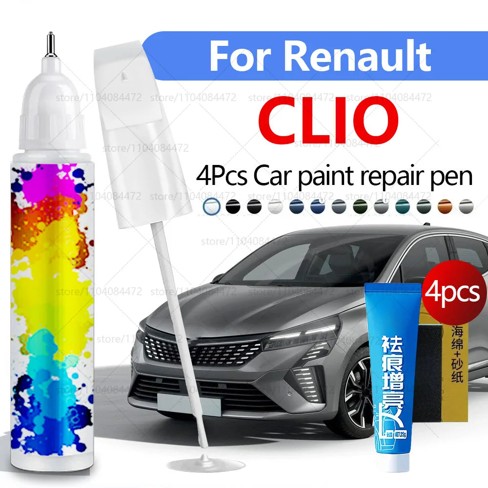 Car Paint Repair Pen For 1990-2025 RENAULT CLIO Paint Scratch Repair Accessories 4PCS