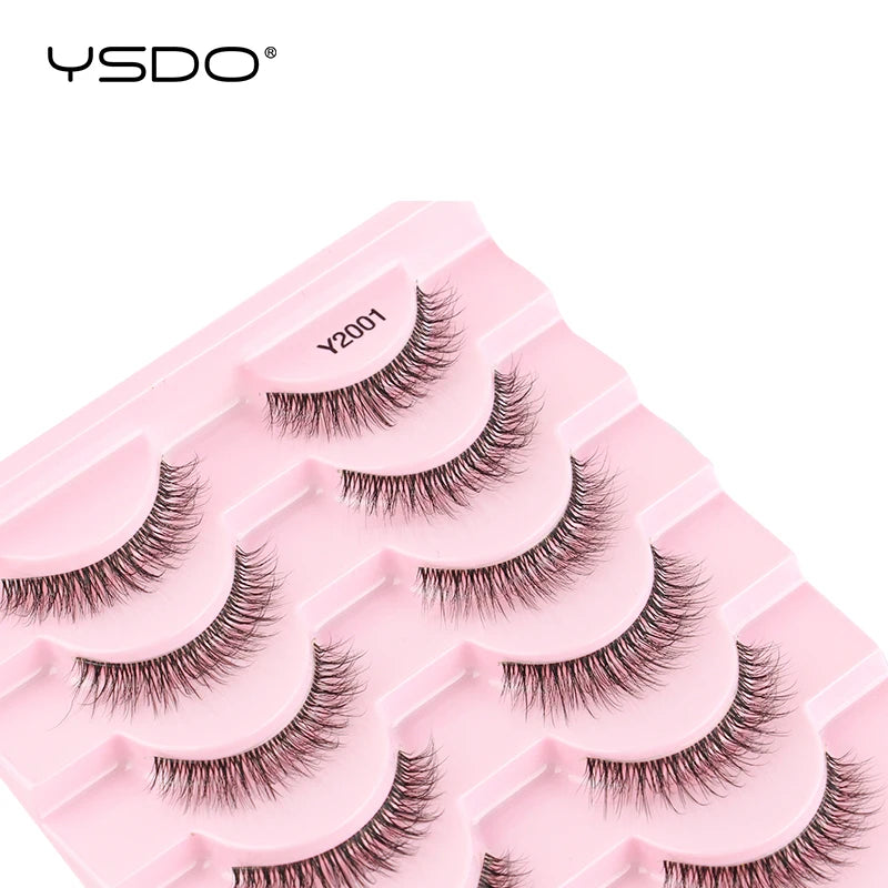 YSDO 10 Pairs 3D Mink Reusable Wispy Lashes