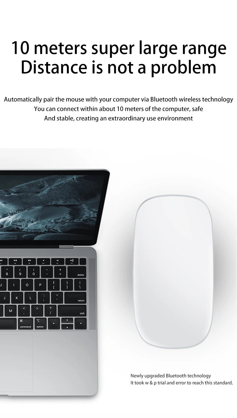 Rechargeable Bluetooth Mouse Magic 3 Ergonomic Multi-Touch BT5.0 Wireless Slim Rechargeable Mouse