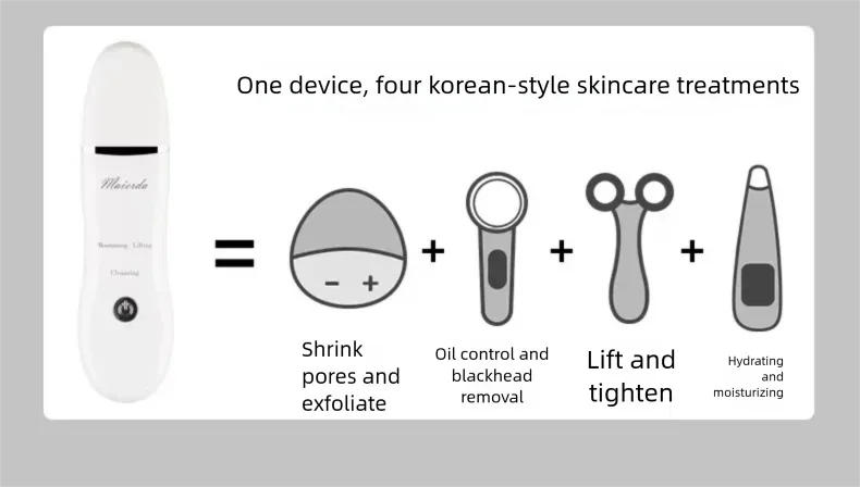 Ultrasonic Facial Skin Scraper