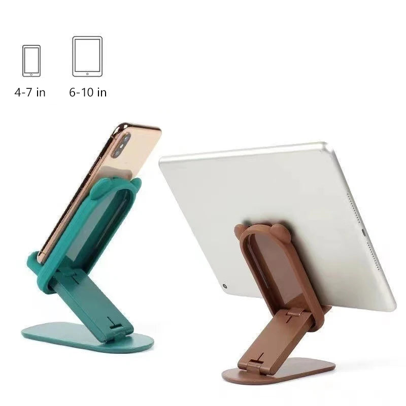 Cute Cartoon Holder Foldable Portable Cell Phone Stand Tablet Support Desktop Handset Mounting For Mobile Phone For IPad Iphone