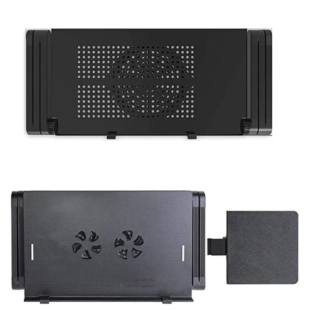 Aluminum Alloy Laptop Table Folding Notebook Desktop Stand With Cooling Fan Bed Laptop Tray Desk Study Desk Bed Office Bookshelf