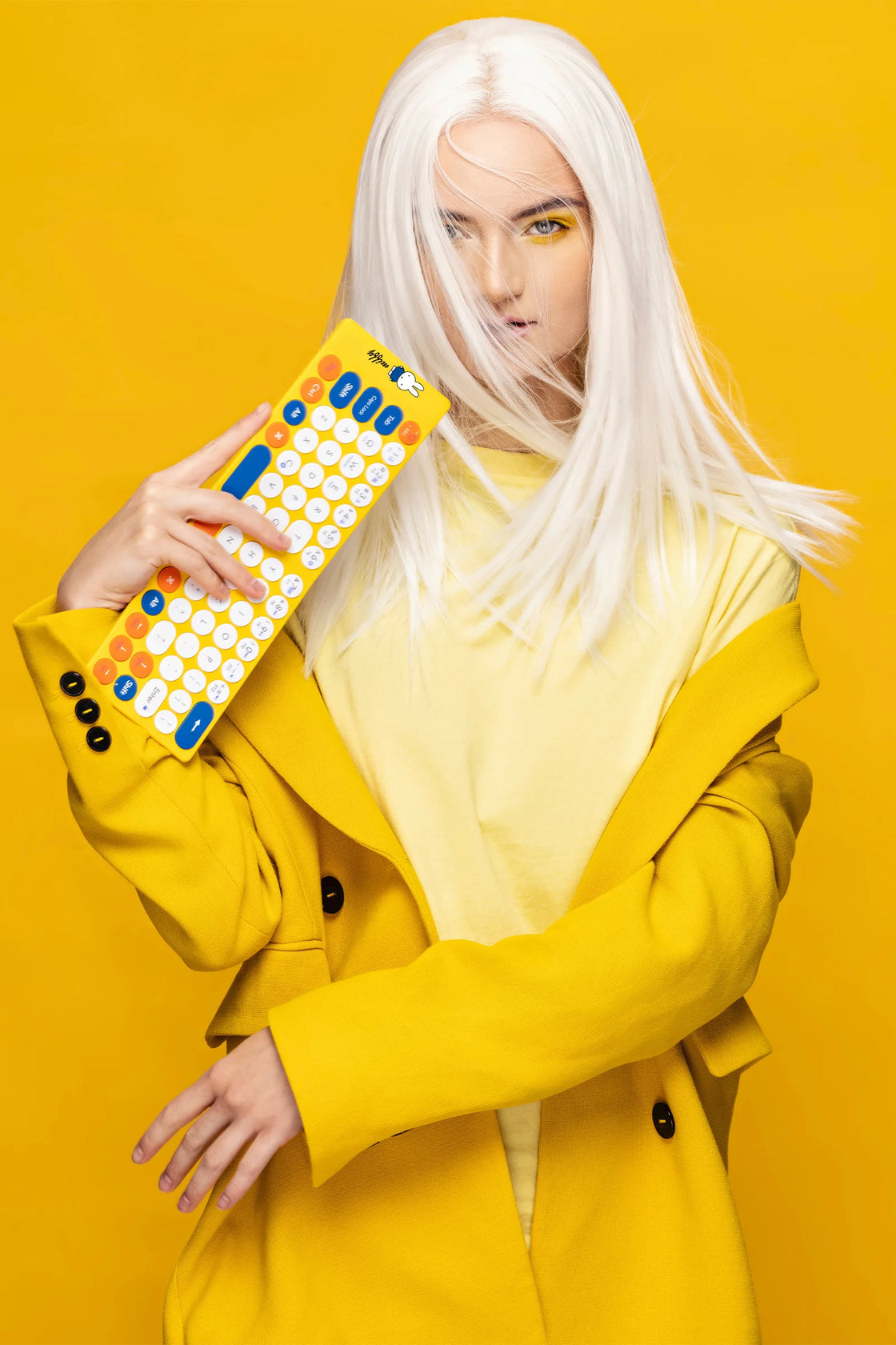 Miffy X MIPOW Mini Folding Keyboard Slim Wireless Bluetooth