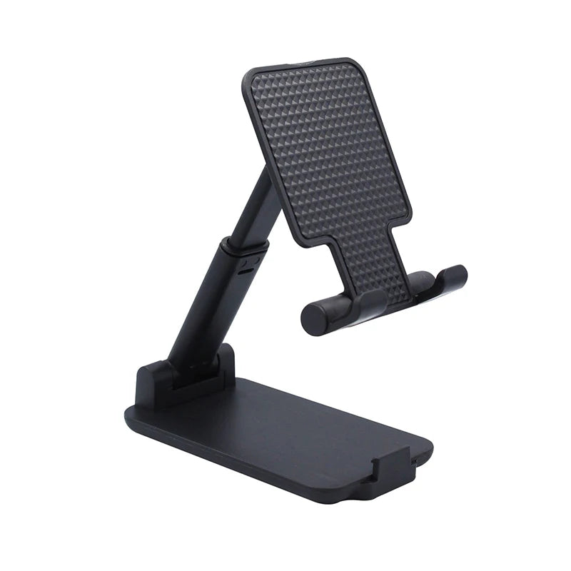 Stylish Adjustable Universal Desktop Phone Holder Stand featured on a modern office desk.