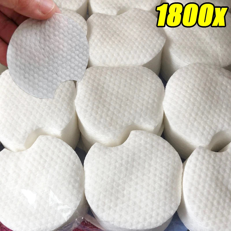 300/1800 Pcs Pearl Pattern Makeup Remover Cotton Pads