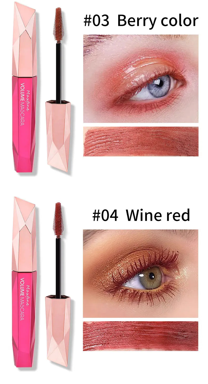 Multicolor Waterproof Curl-Extending Mascara Set