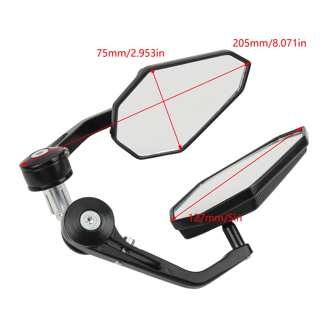 Motorcycle Accessories Universal Rearview Mirror Side Handlebar Bar End Mirrors Moto Bicycle Electric Bike Scooter Motocross