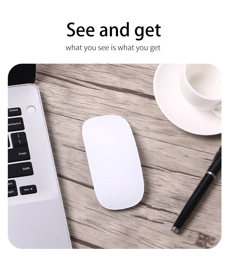 Rechargeable Bluetooth Mouse Magic 3 Ergonomic Multi-Touch BT5.0 Wireless Slim Rechargeable Mouse