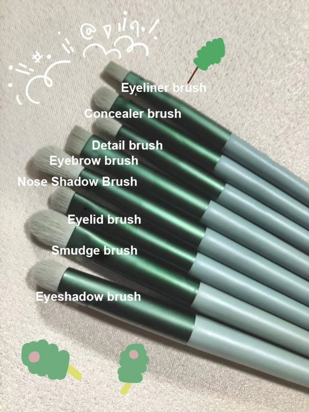 13 PCS Makeup Brush Set for Face & Eyes