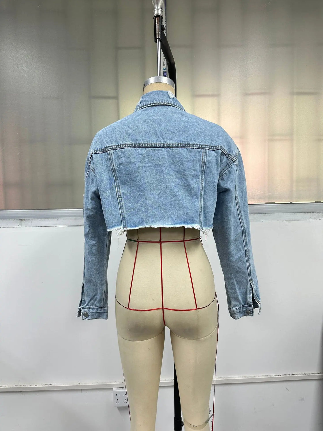 Women's clothing European and American INS casual versatile short fashion denim short jacket