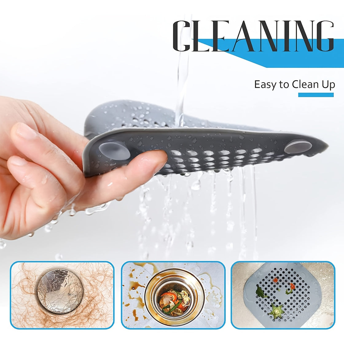 Silicone Anti-Clog Drain Protector
